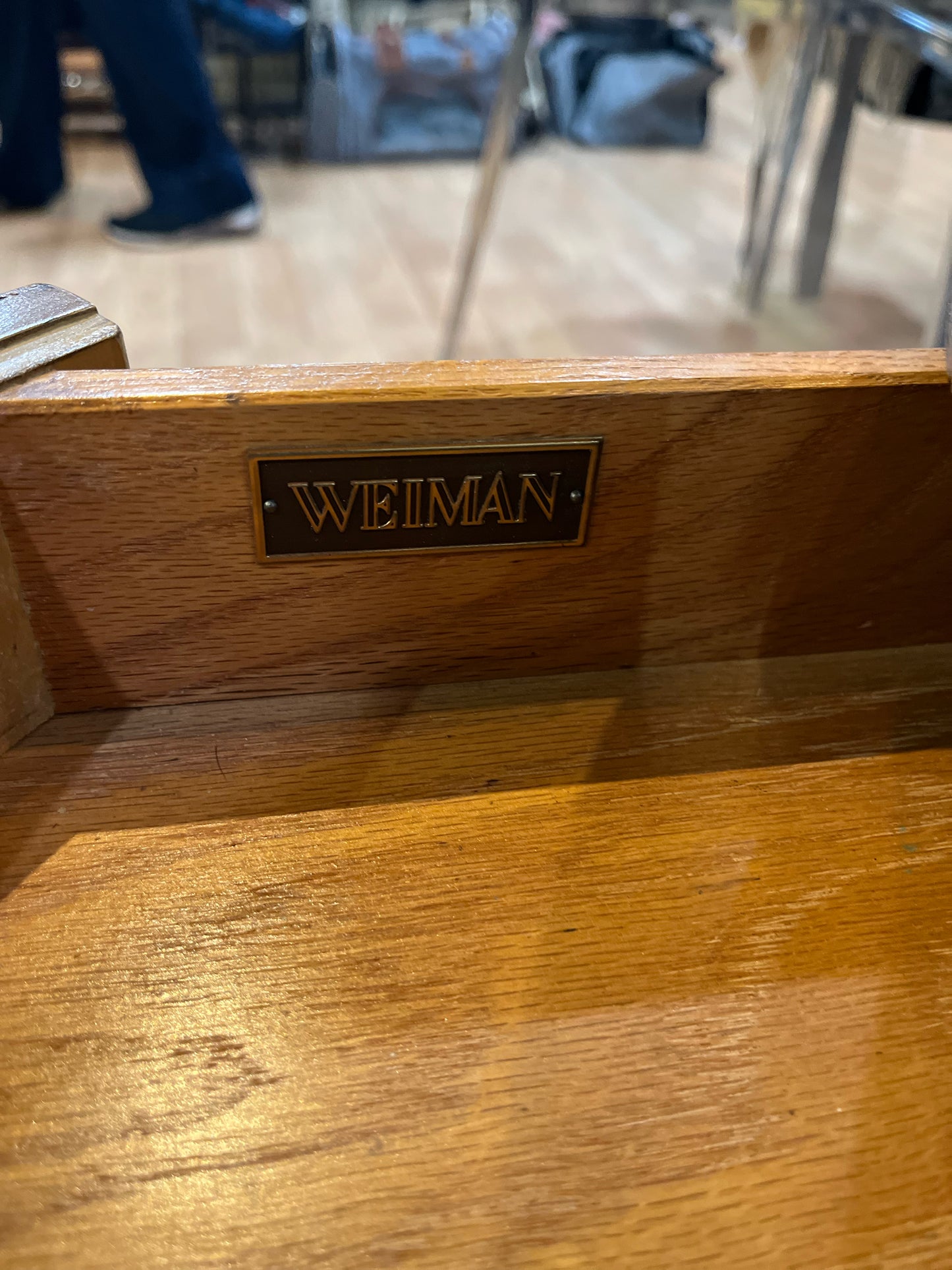 Weiman Oval Brown End Table
