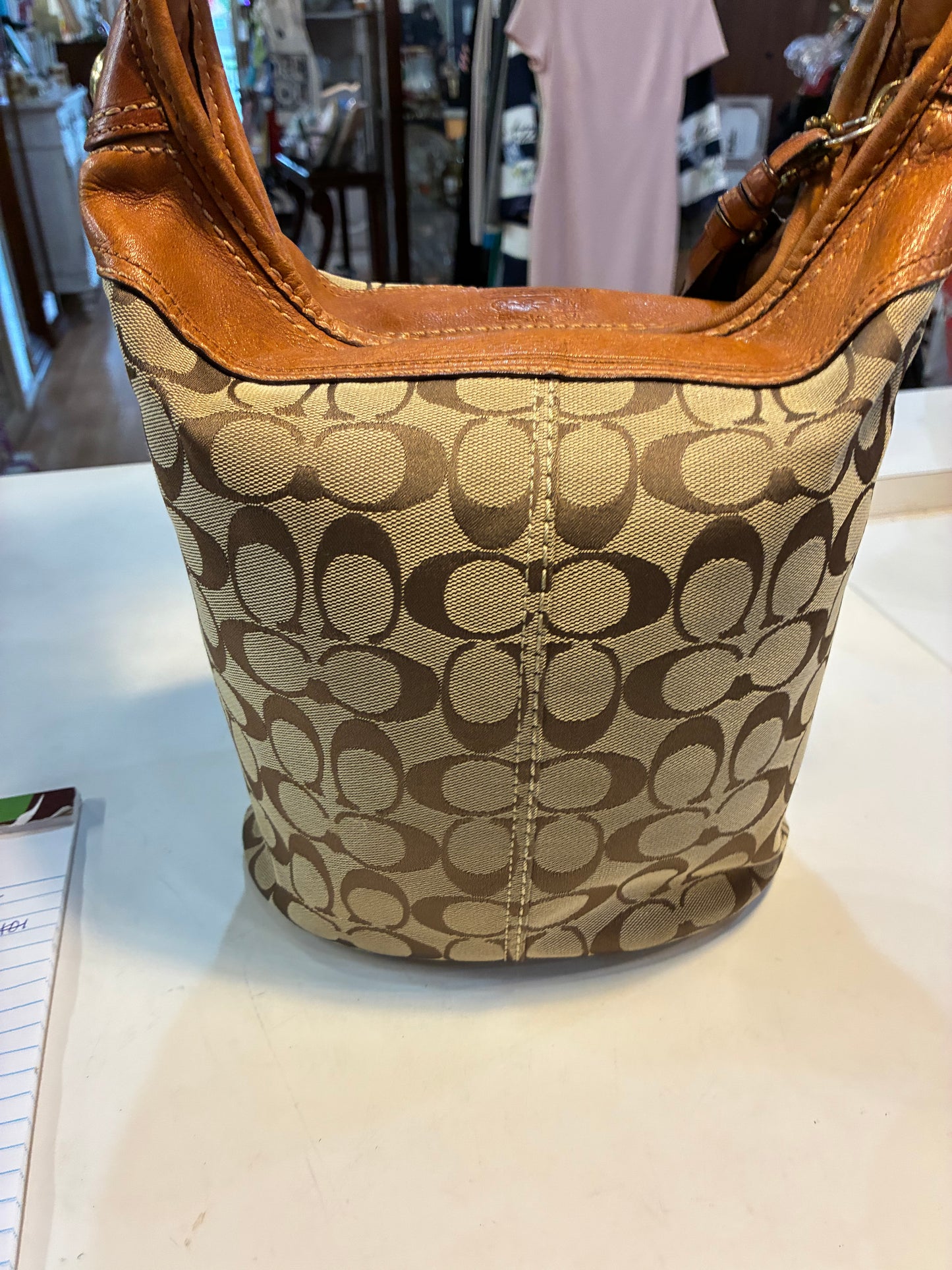 Vintage Coach "Bleecker Signature Bucket Bag"