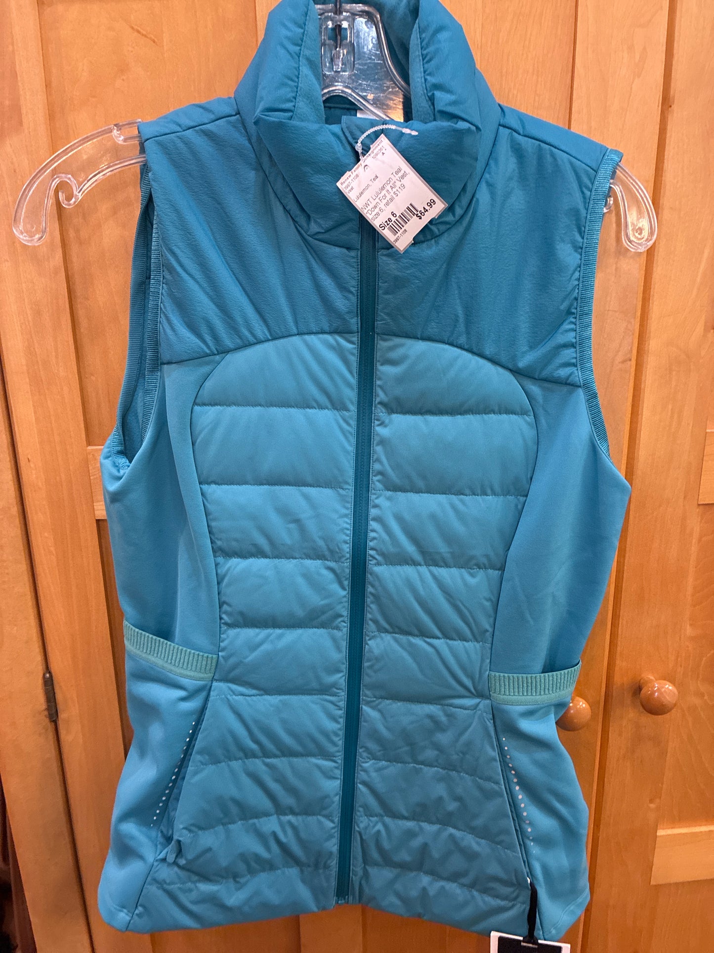 Size 6 Lululemon Teal Vest