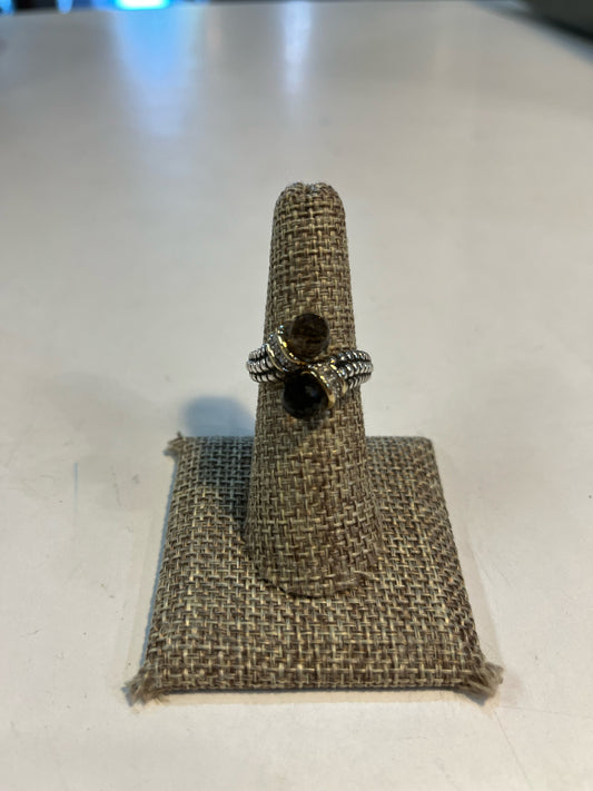 Town & Country Sterling Silver & 14k Smoky Quartz Ring