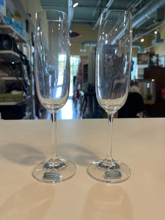 Waterford Marquis Set of 2 Champagne Flutes