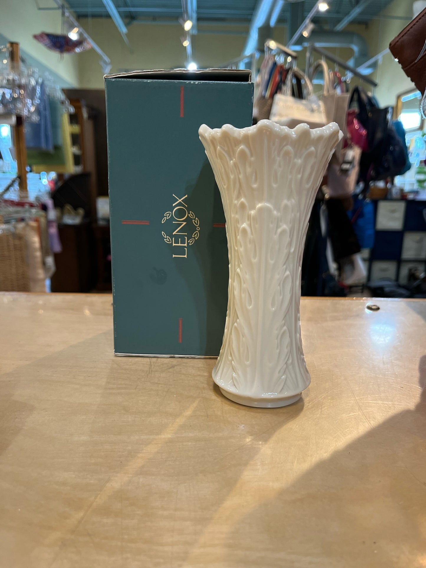 Lenox Woodland Bark Vase