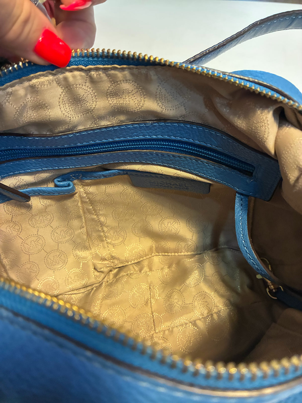 Michael Kors Leather "Lydia" Shoulder Bag