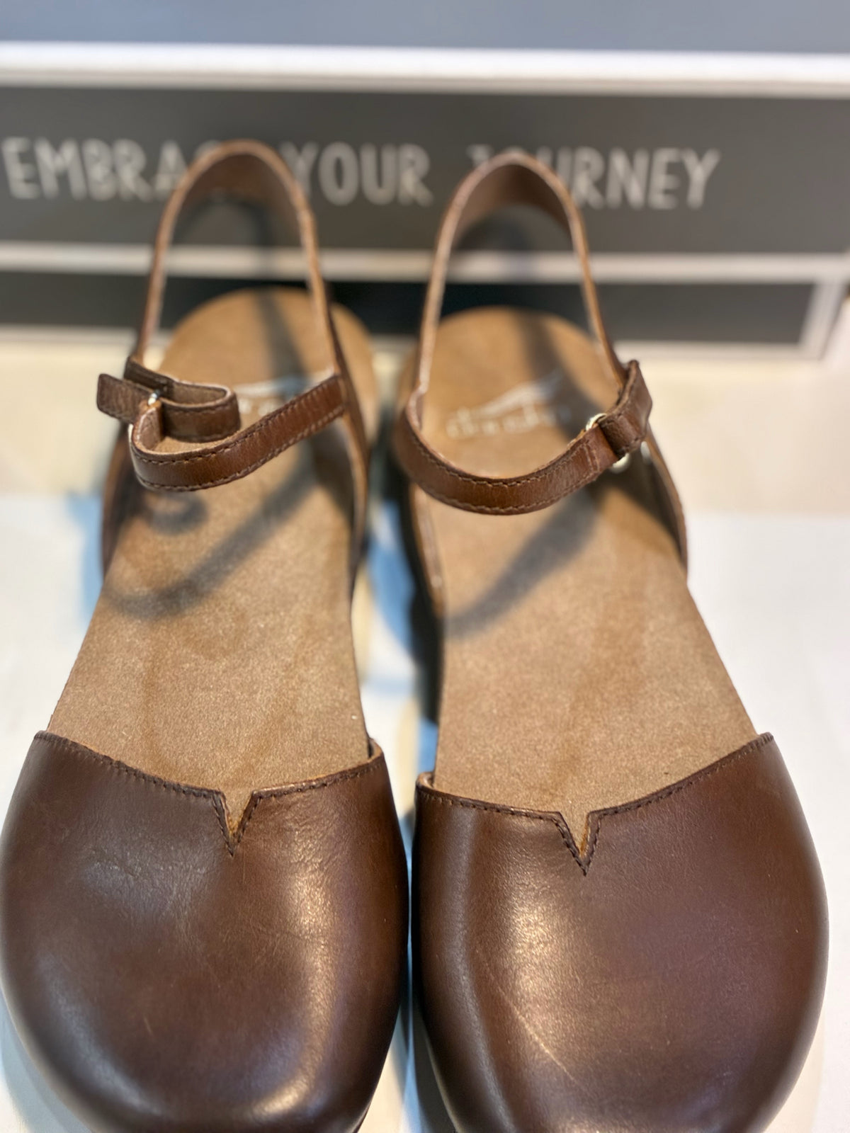 Dansko Brown “Rowan Waxy Burnished” Shoes