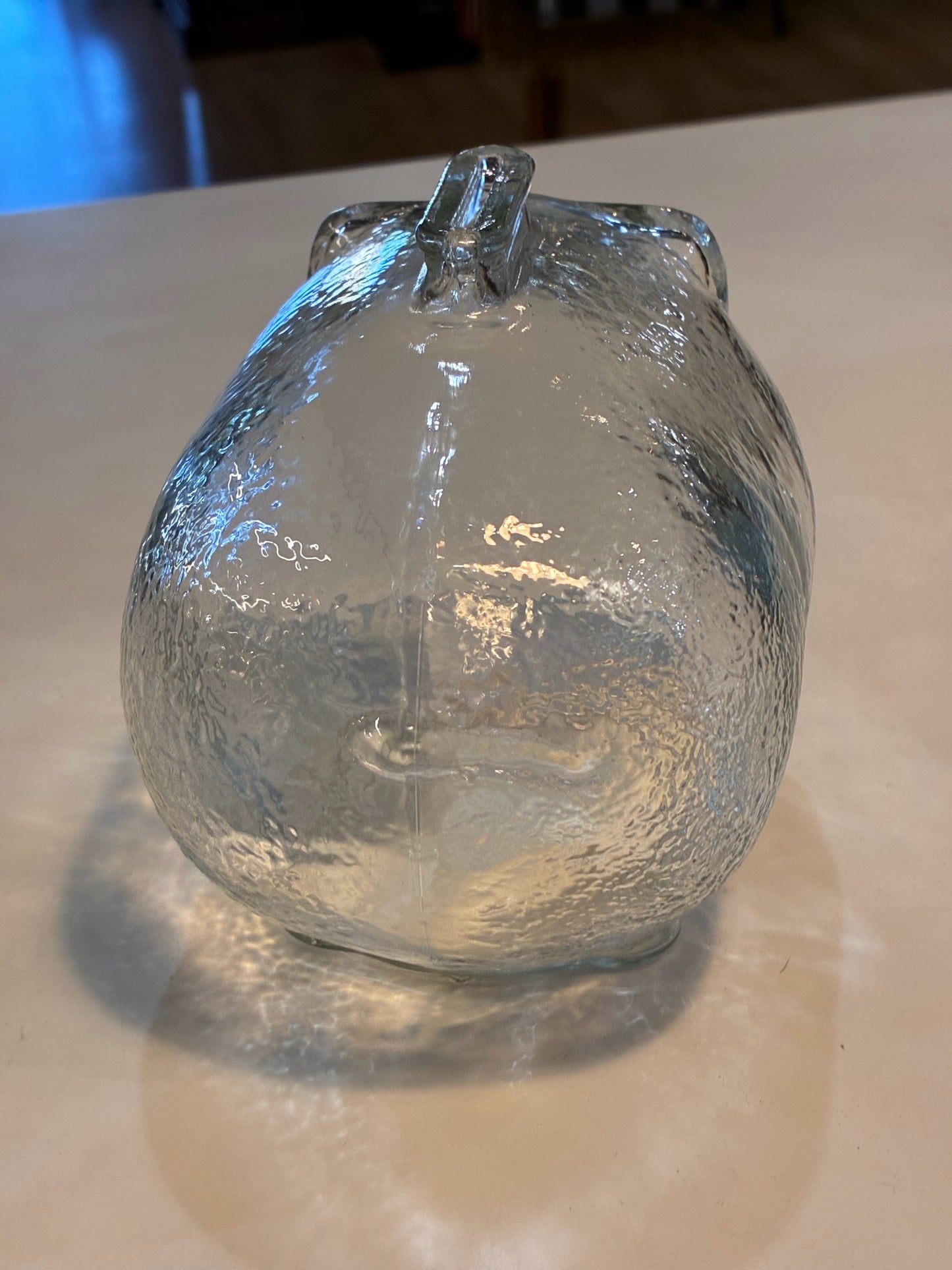 Vintage Anchor Hocking Clear Glass piggy bank