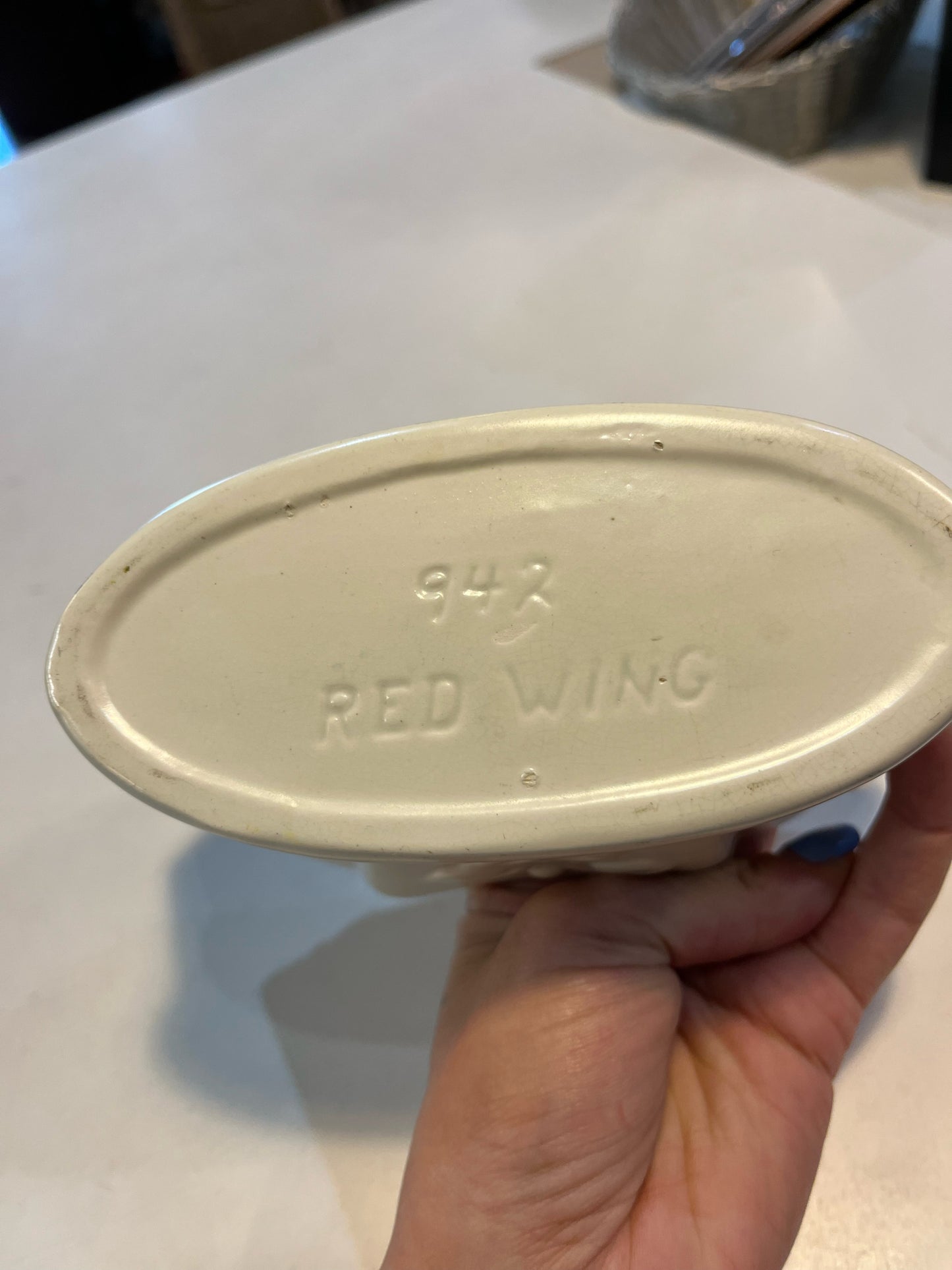 Red Wing Cream Pot