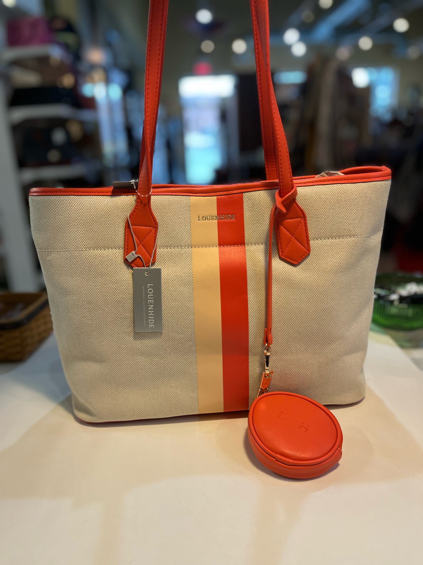 NWT Louenhide Coral "Maui" Tote