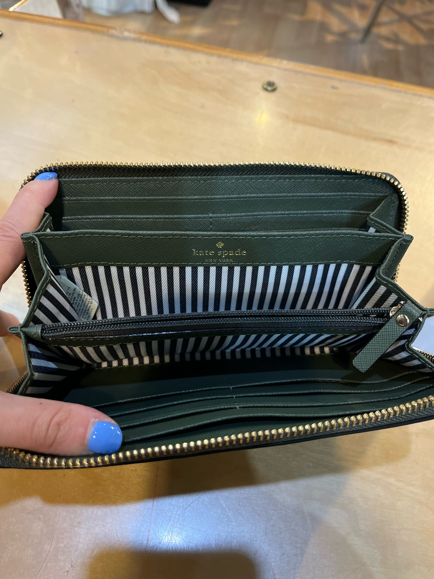 Kate Spade Olive Green Wallet
