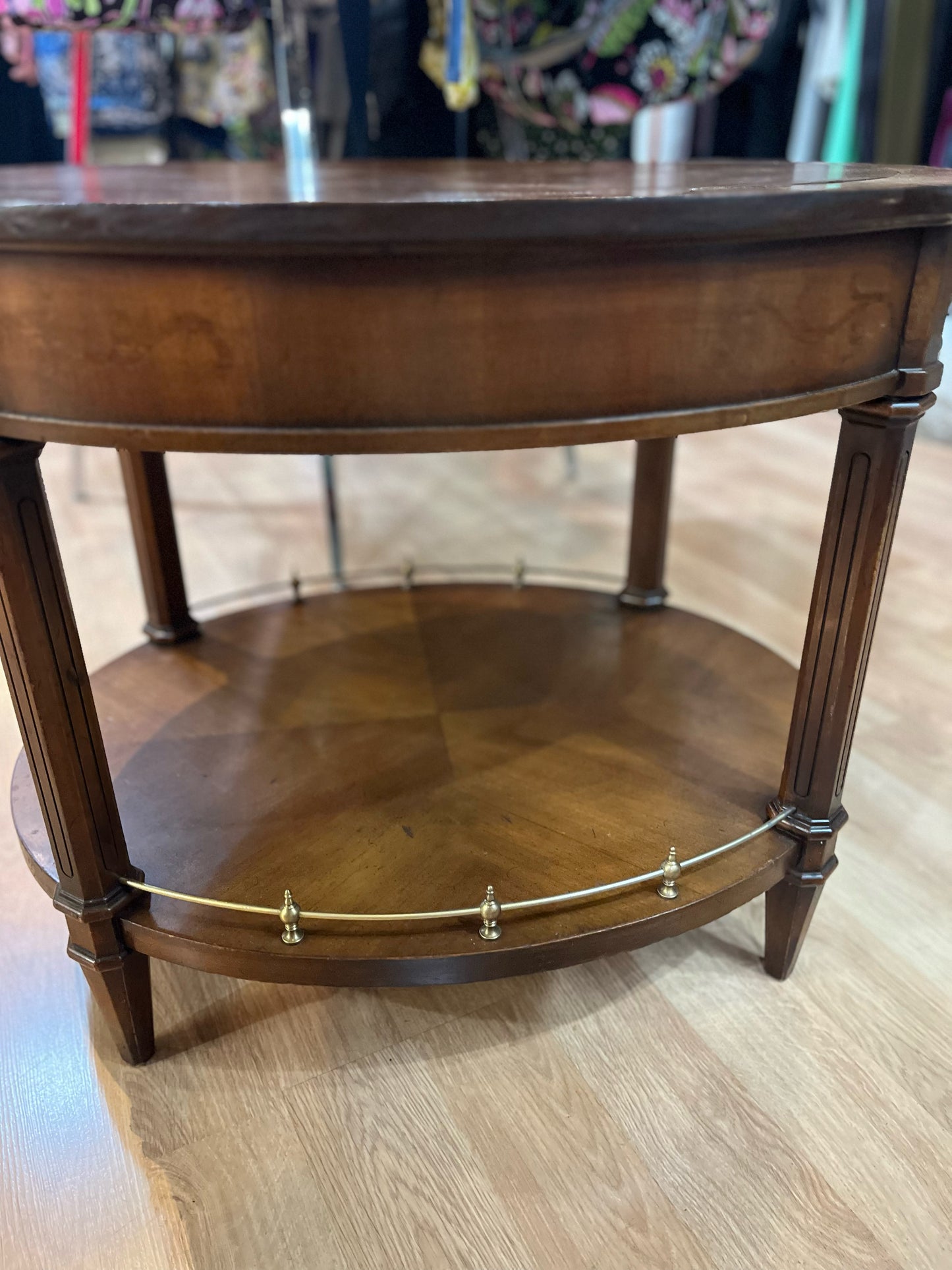 Weiman Oval Brown End Table