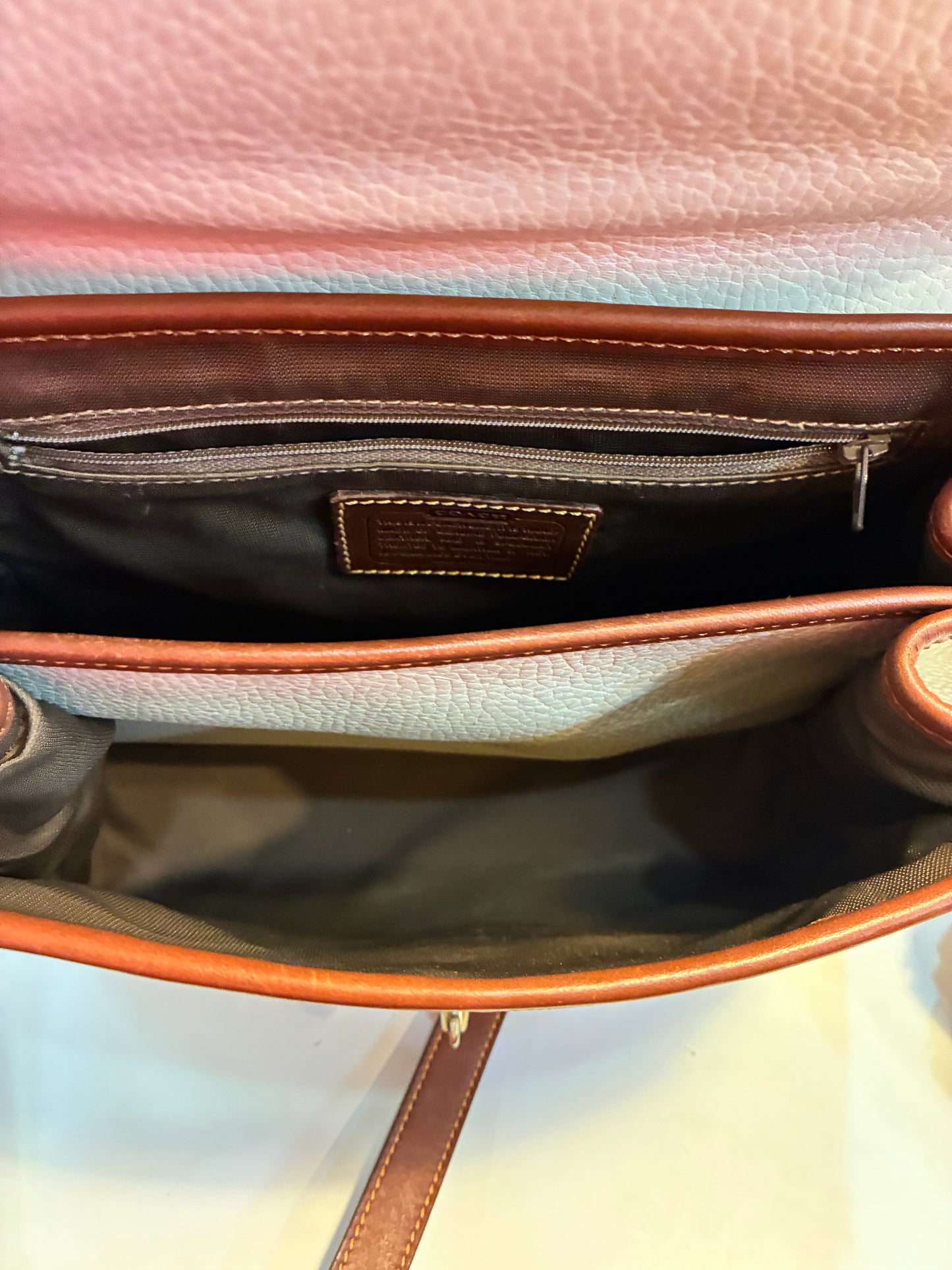 Vintage Coach Sheridan Pebbled Leather Bag