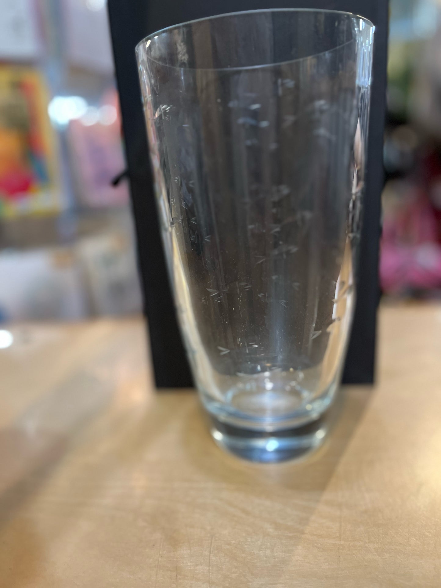 Crate&Barrel x Krosno Etched Fish Vase