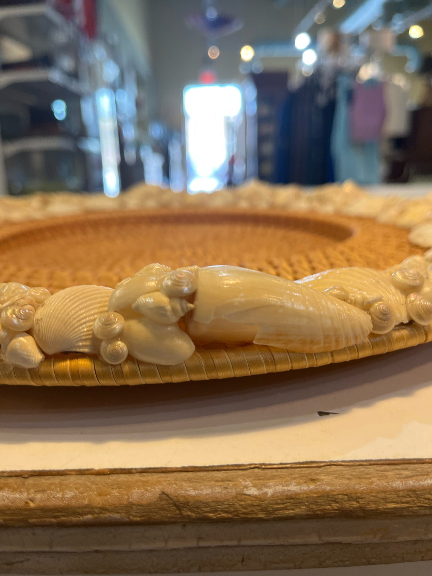 Pottery Barn Seashell Border Platter