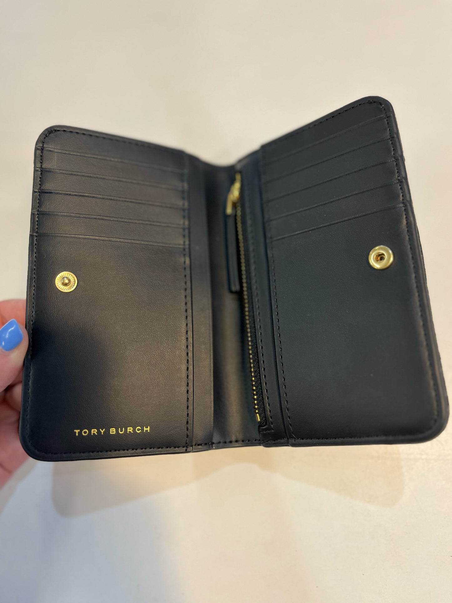 Tory Burch Black "Willa Medium" Wallet