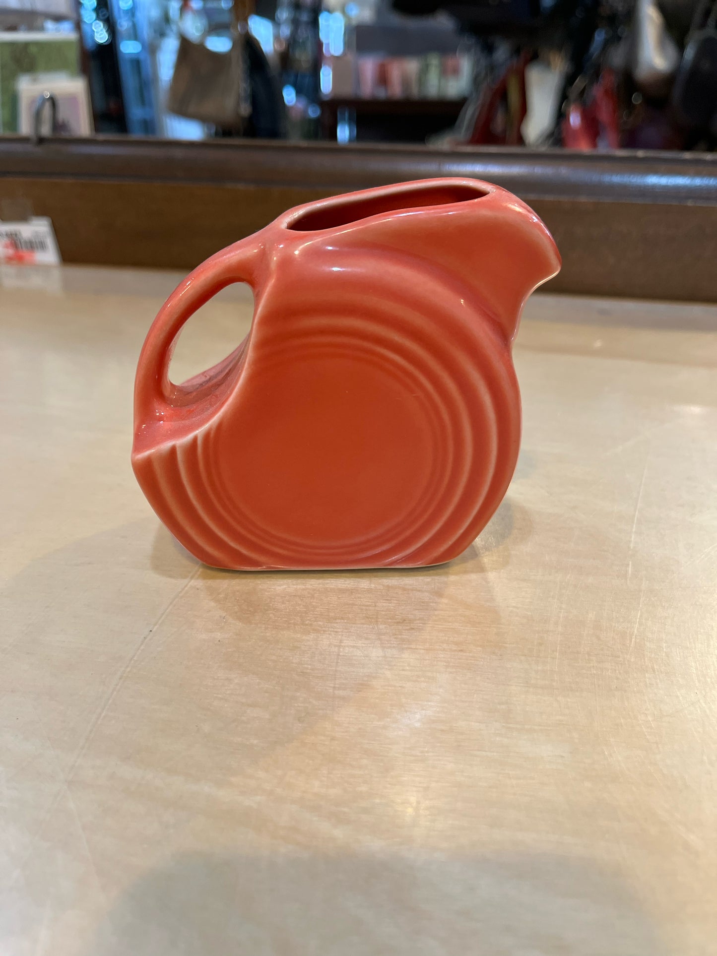 Fiestaware Small Coral Creamer Pitcher