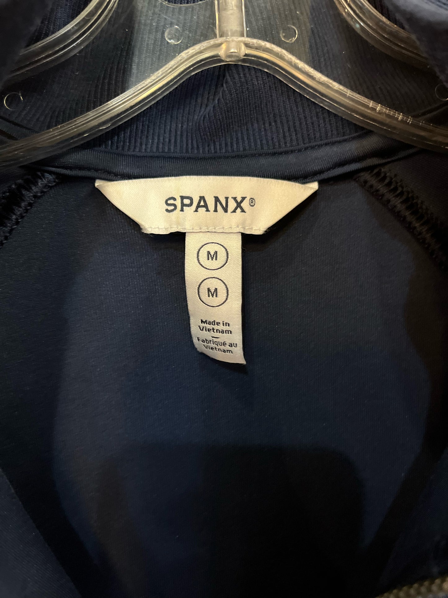 Spanx Navy Track Jacket