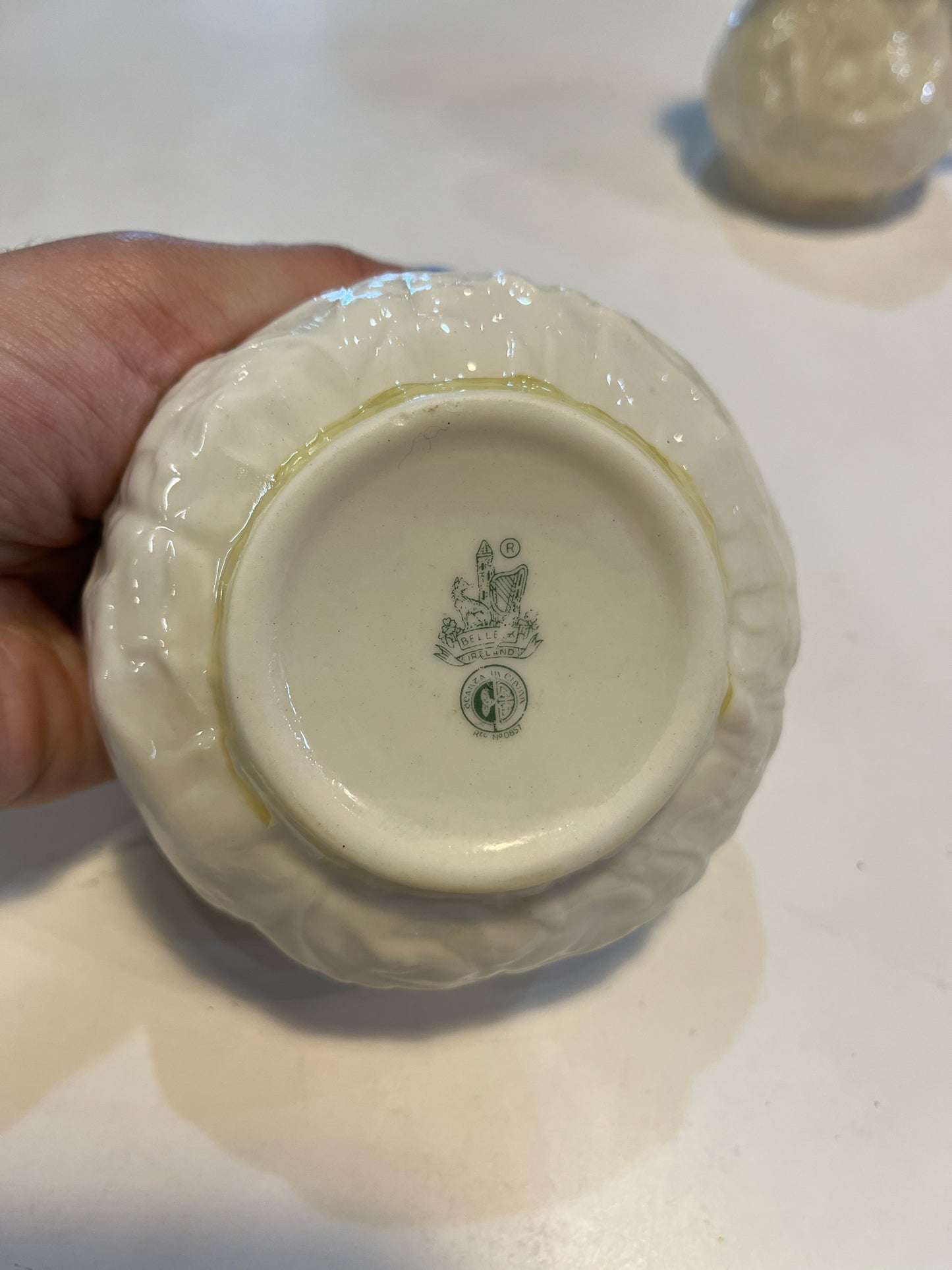 Beleek "Lotus" Sugar & Creamer Set
