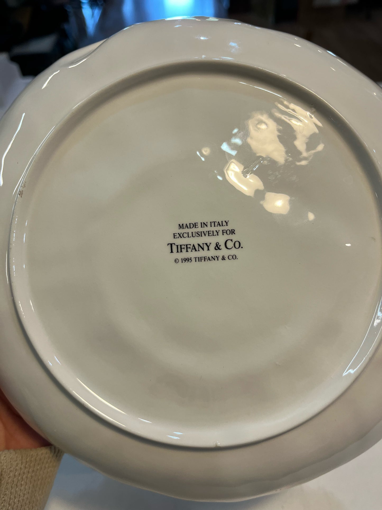 Tiffany & Co. Orange Majolica Sunflower Plate