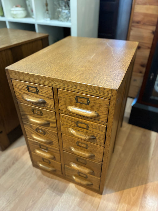 Stackable Brown File Cabinet