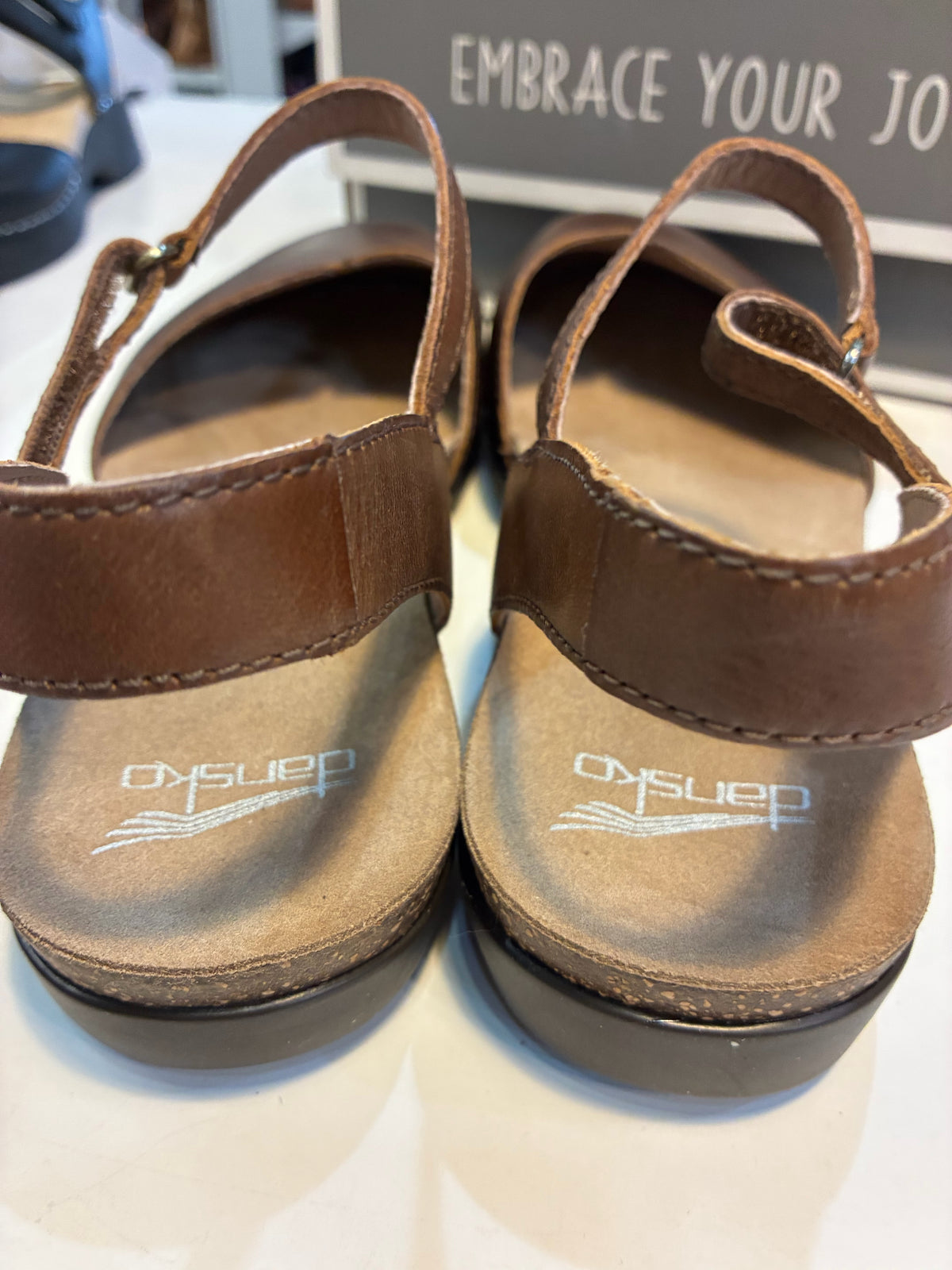 Dansko Brown “Rowan Waxy Burnished” Shoes