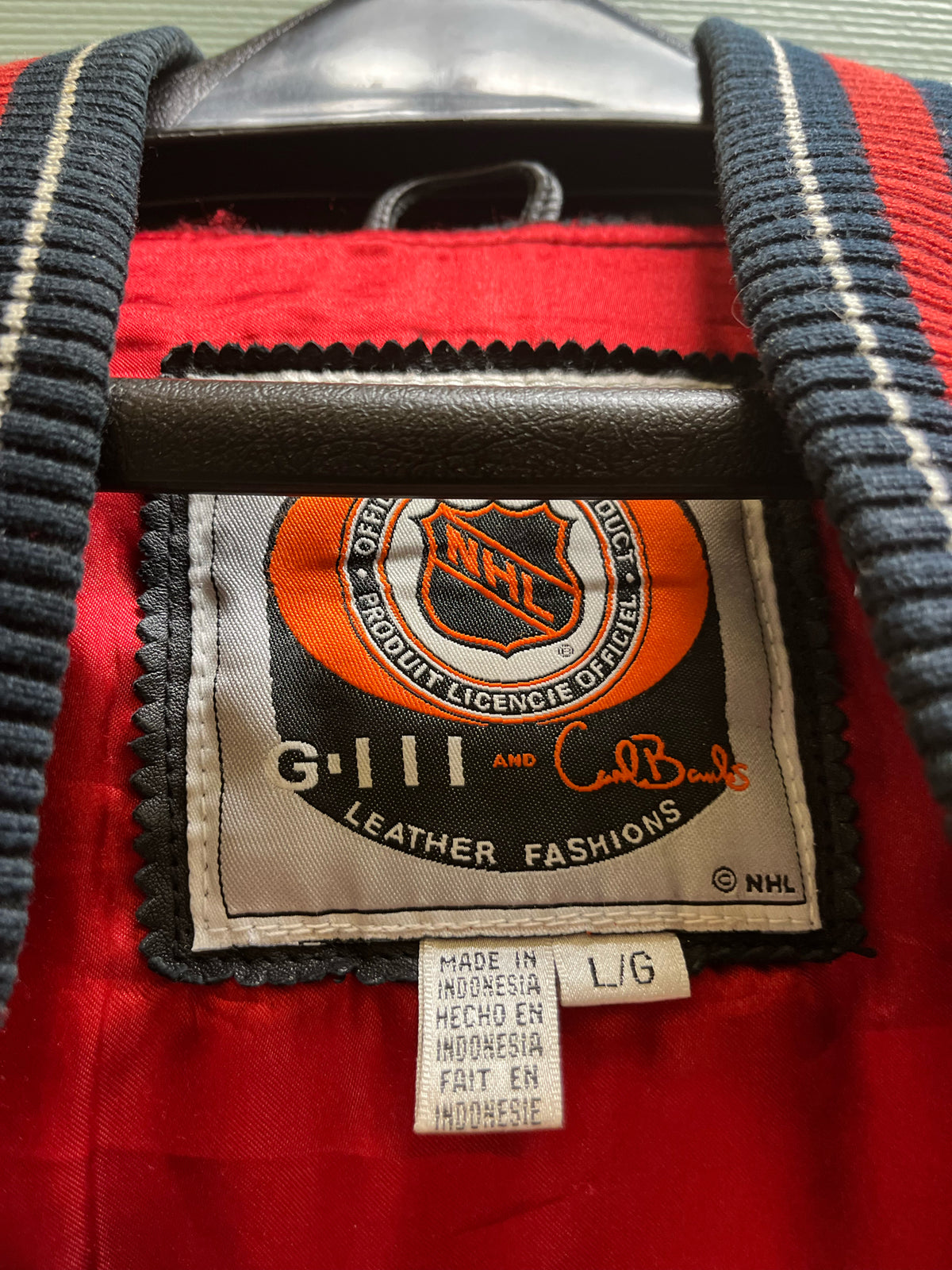 Chicago Blackhawks Leather Bomber Jacket
