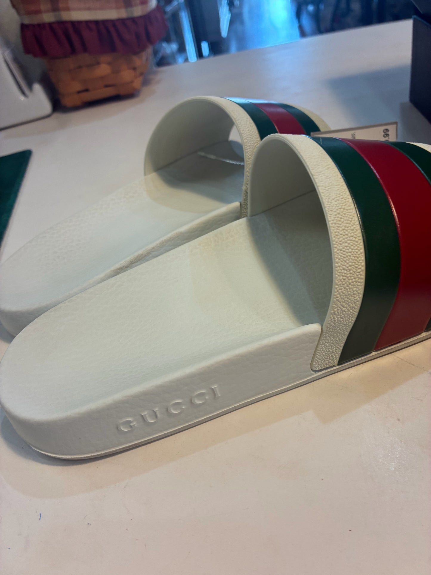 Gucci Pursuit Rubber Slide Sandals