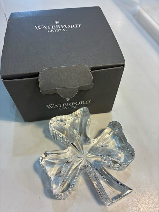 waterford 5" shamrock in box