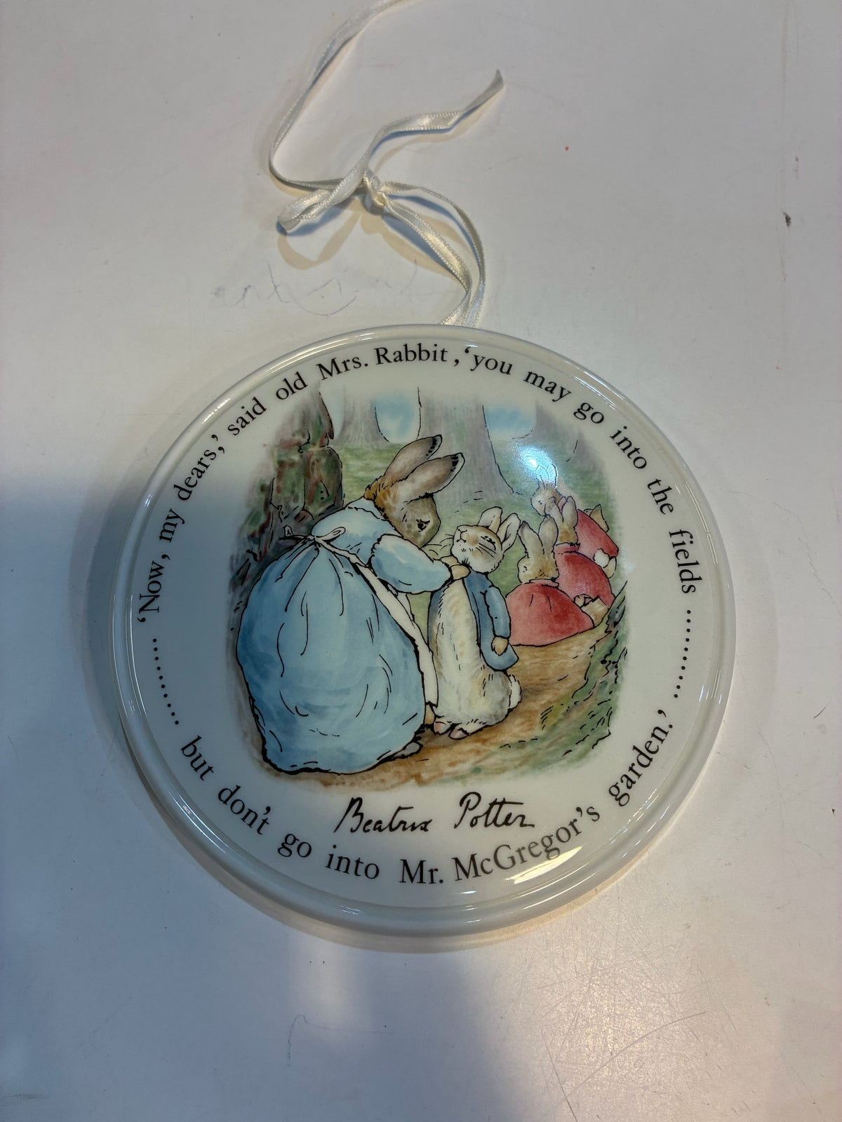 Vintage Wedgewood Beatrix Potter "Peter Rabbit" Ceramic Wall Plaque