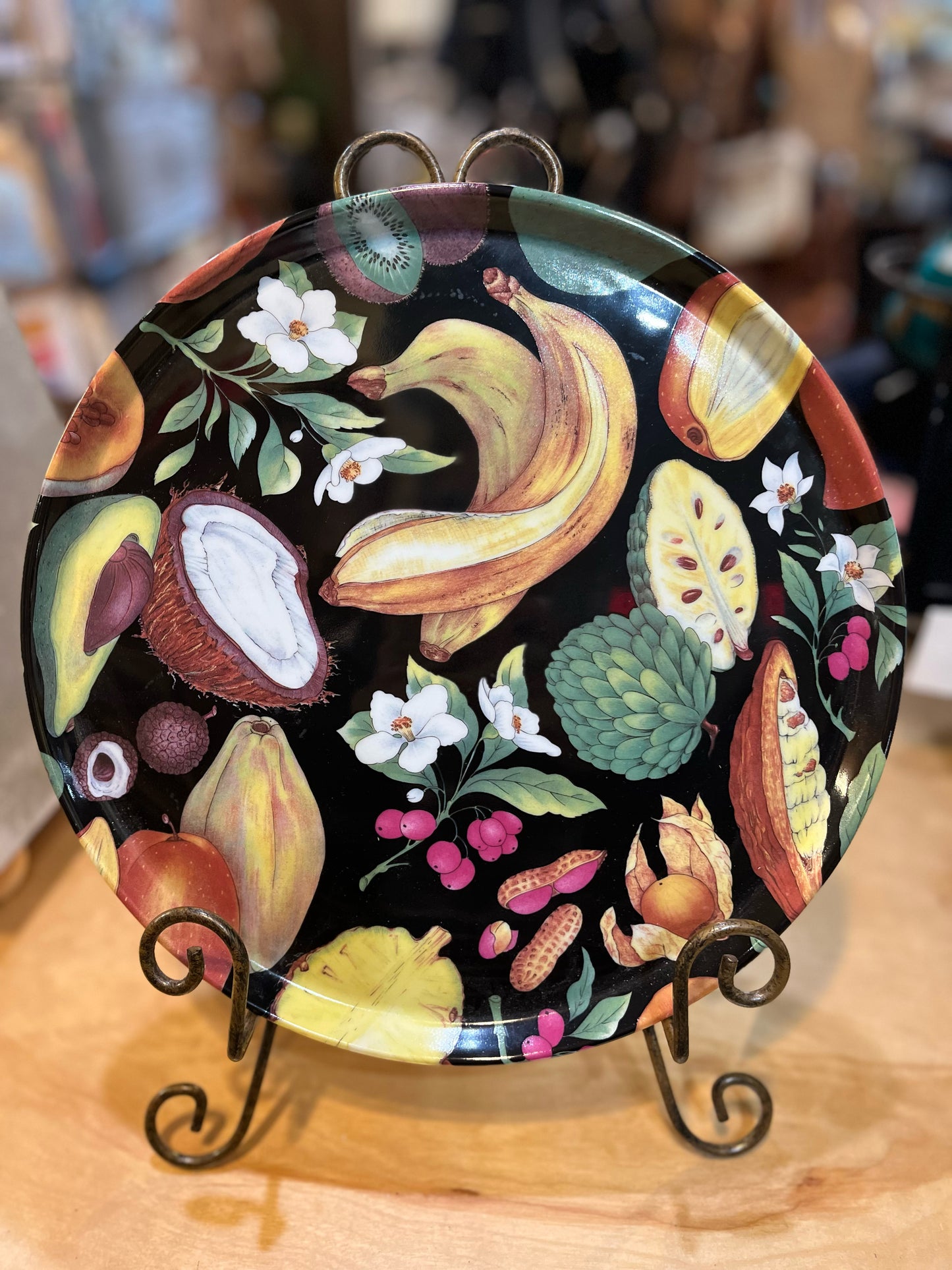 Tropical Fruit Limoges Platter