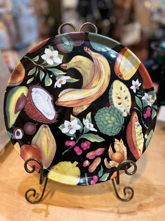 Tropical Fruit Limoges Platter