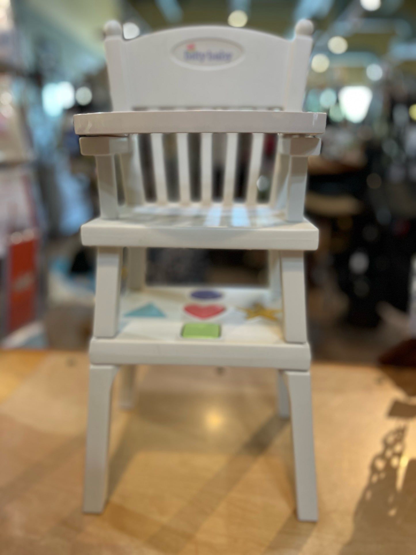 American Girl Bitty Baby Highchair Shape Sorting Play Set