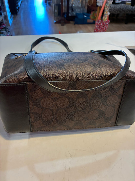 Coach Signature "City Zip Top" Tote Handbag