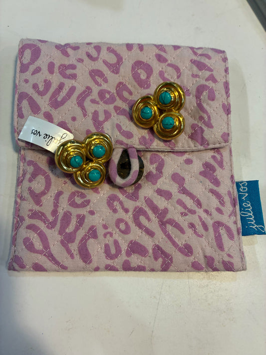 Julie Vos Clip On Turquoise Earrings
