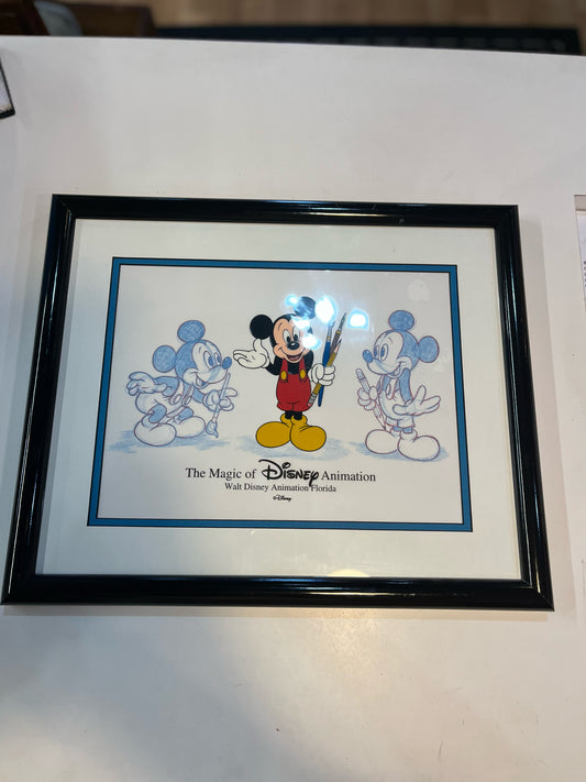 Rare "The Magic of Disney Animation" Framed Art