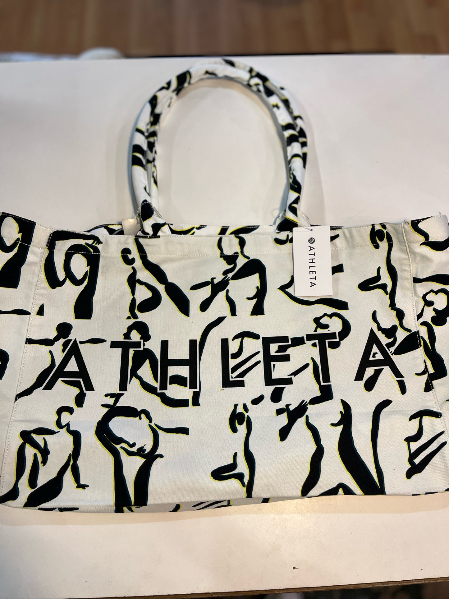 NWT Athleta White "Power of She" Tote Bag