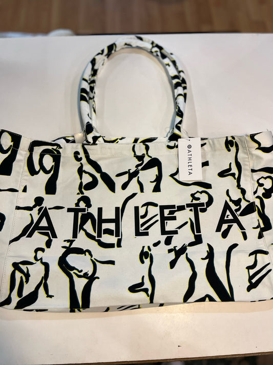 NWT Athleta White "Power of She" Tote Bag