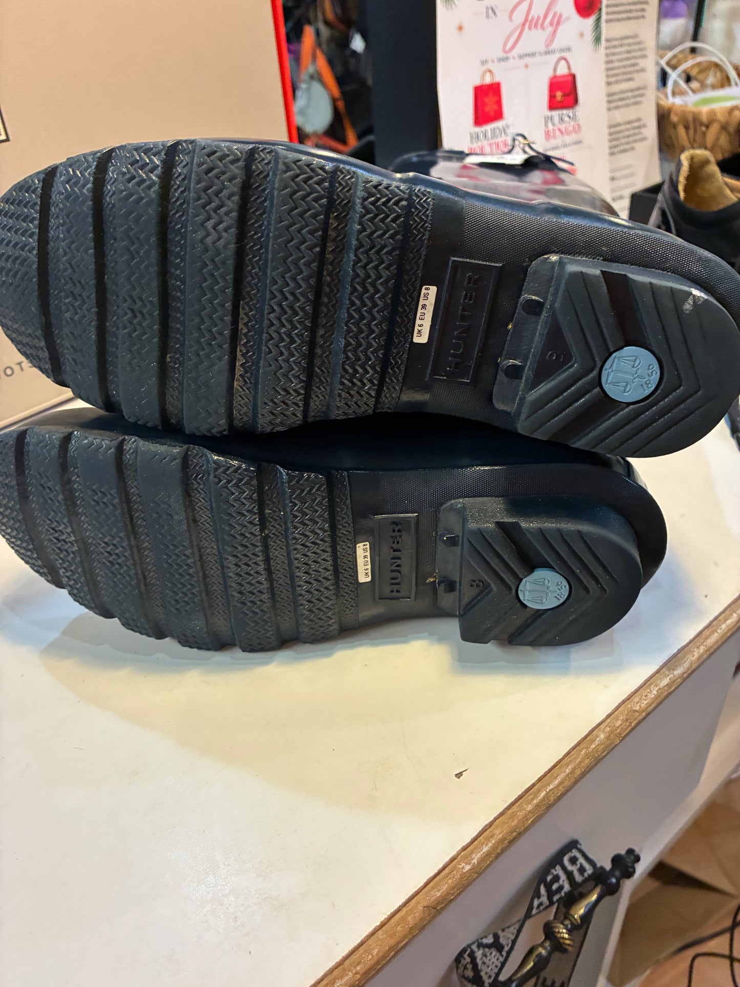 Hunter Women's Tall Navy ORG boots