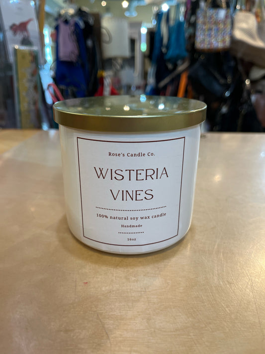 Rose's Candle Co. "Wisteria Vines" Soy Wax Candle