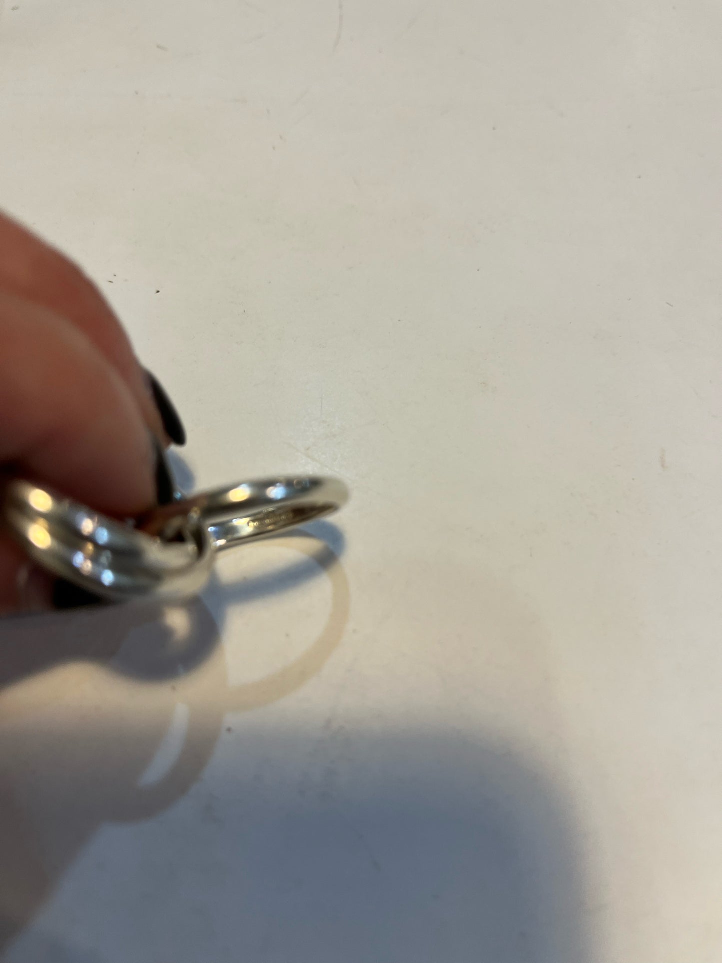 Tiffany & Co. Sterling Silver Triple Interlocking Ring