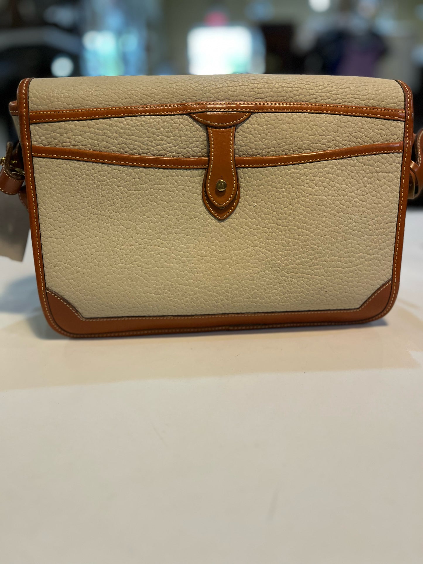 Vintage Dooney & Bourke "All Weather" Cream Crossbody