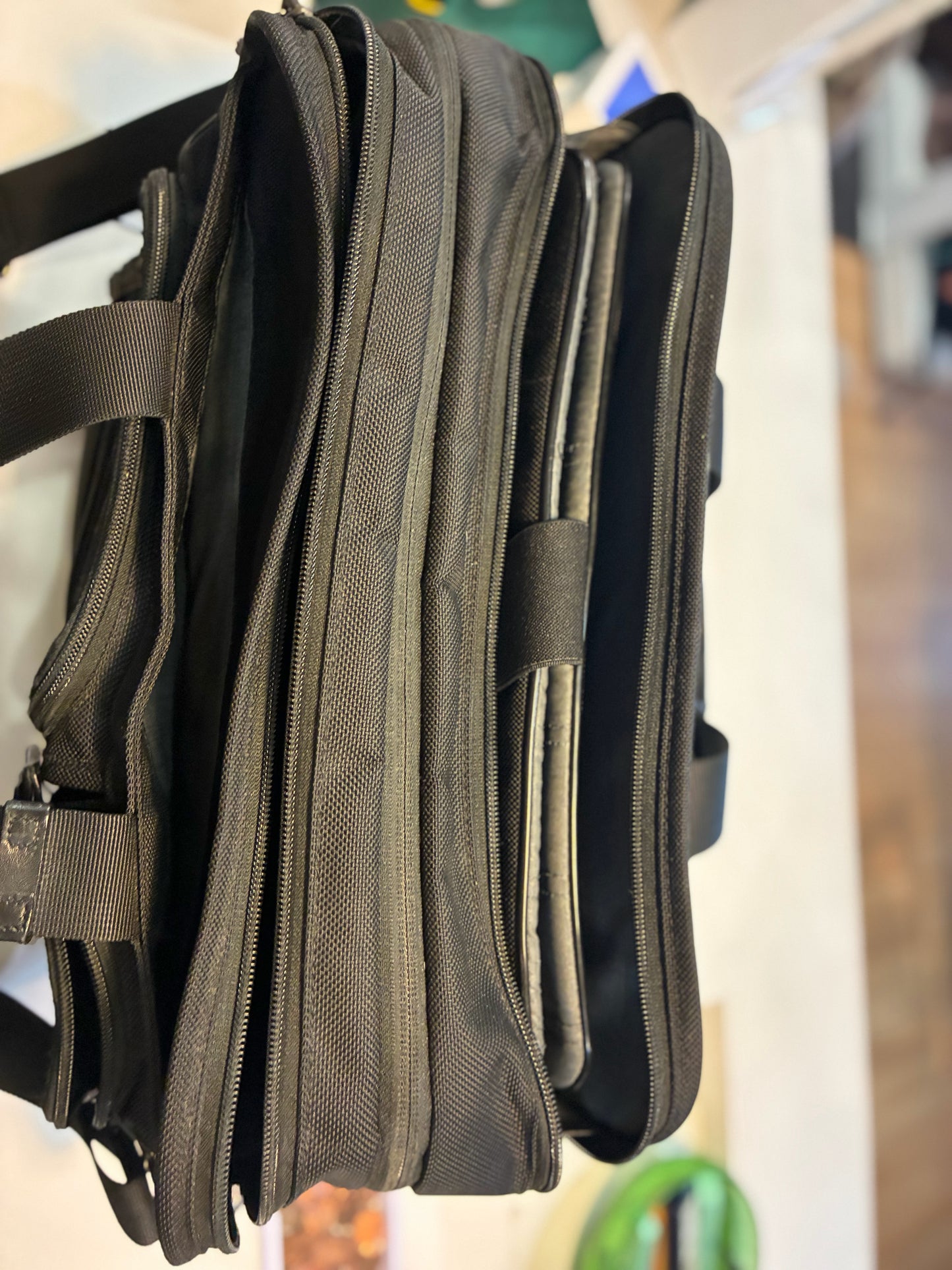 TUMI Black Hedrick Briefcase