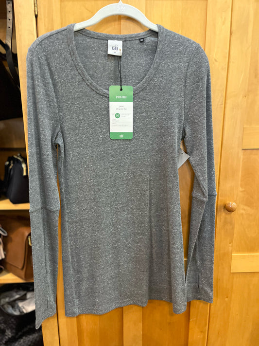 CAbi Gray Drop in Tee NWT