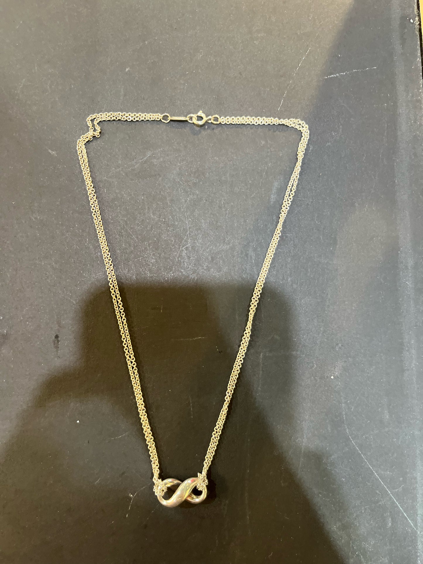 Tiffany & Co. Sterling Silver Infinity Necklace