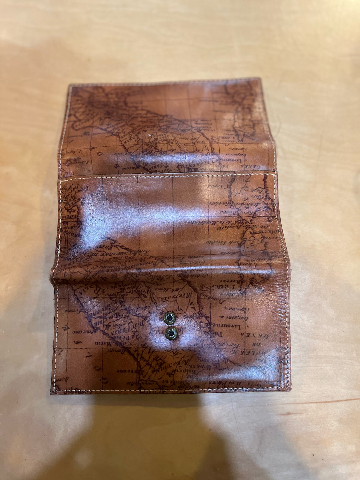 Patricia Nash Signature Map Print Cametti Trifold Wallet