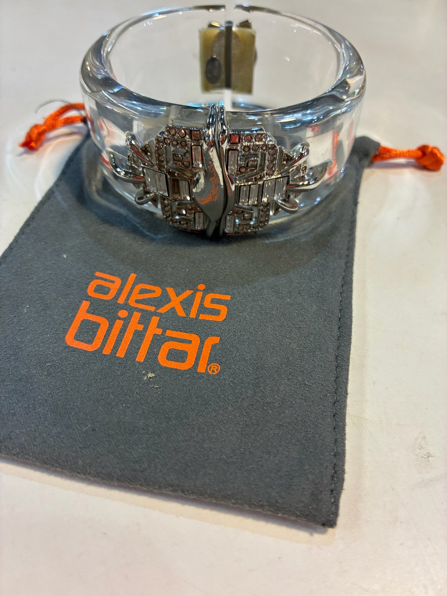 Alexis Bittar Lucite Art Deco Bracelet