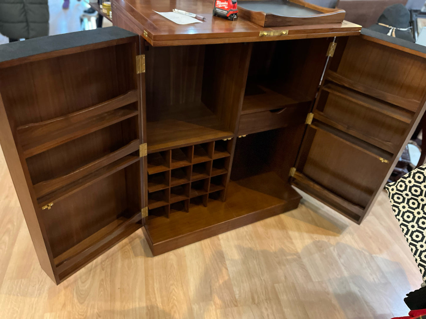 Crate&Barrel “Maxine” Bar Cart