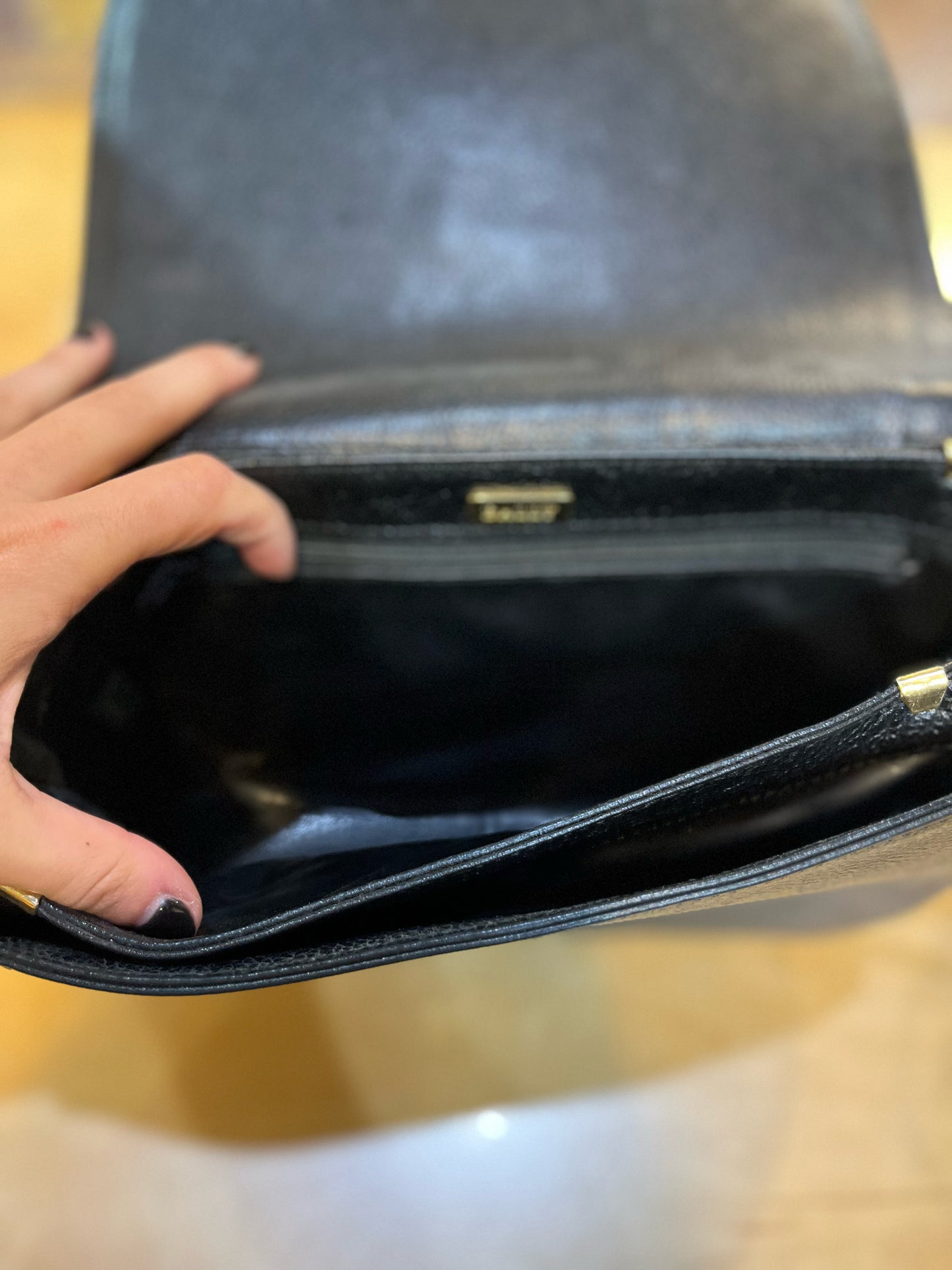Bally Black Saddle Crossbody