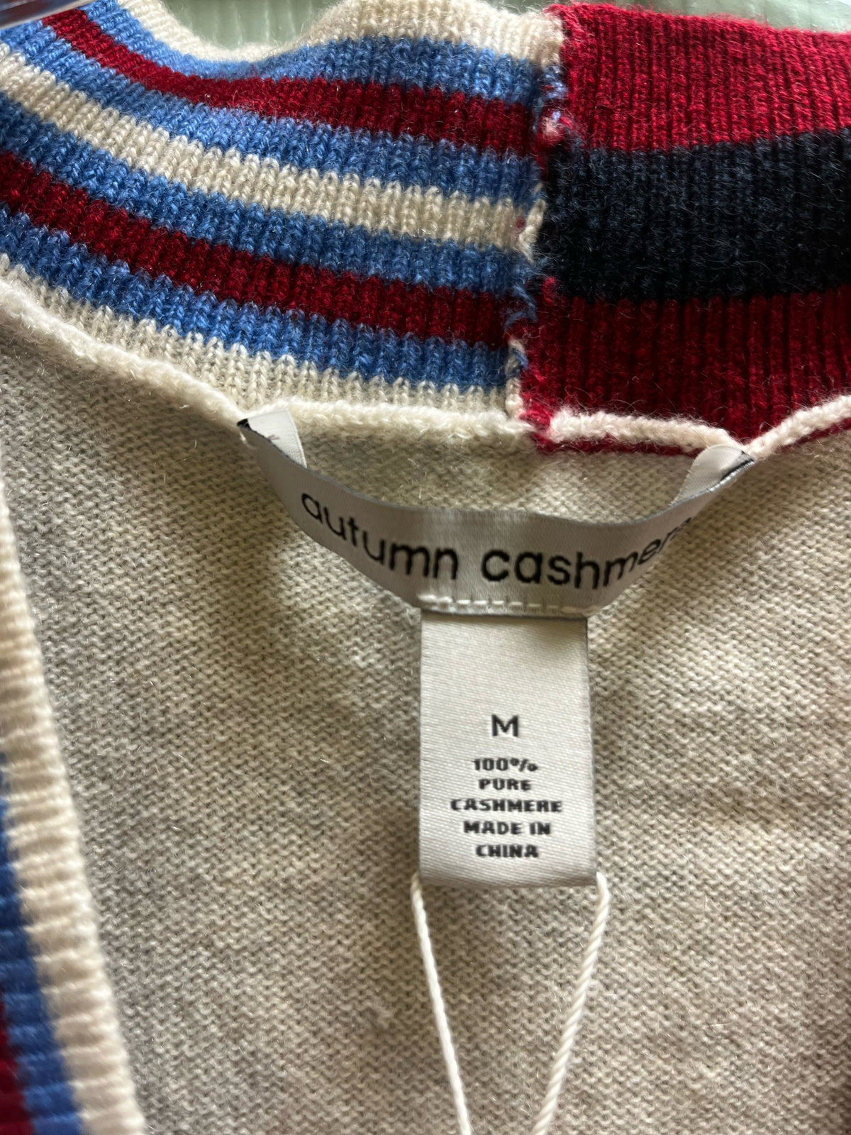 NWT Autumn Cashmere "Varsity Button Front" Sweater Vest