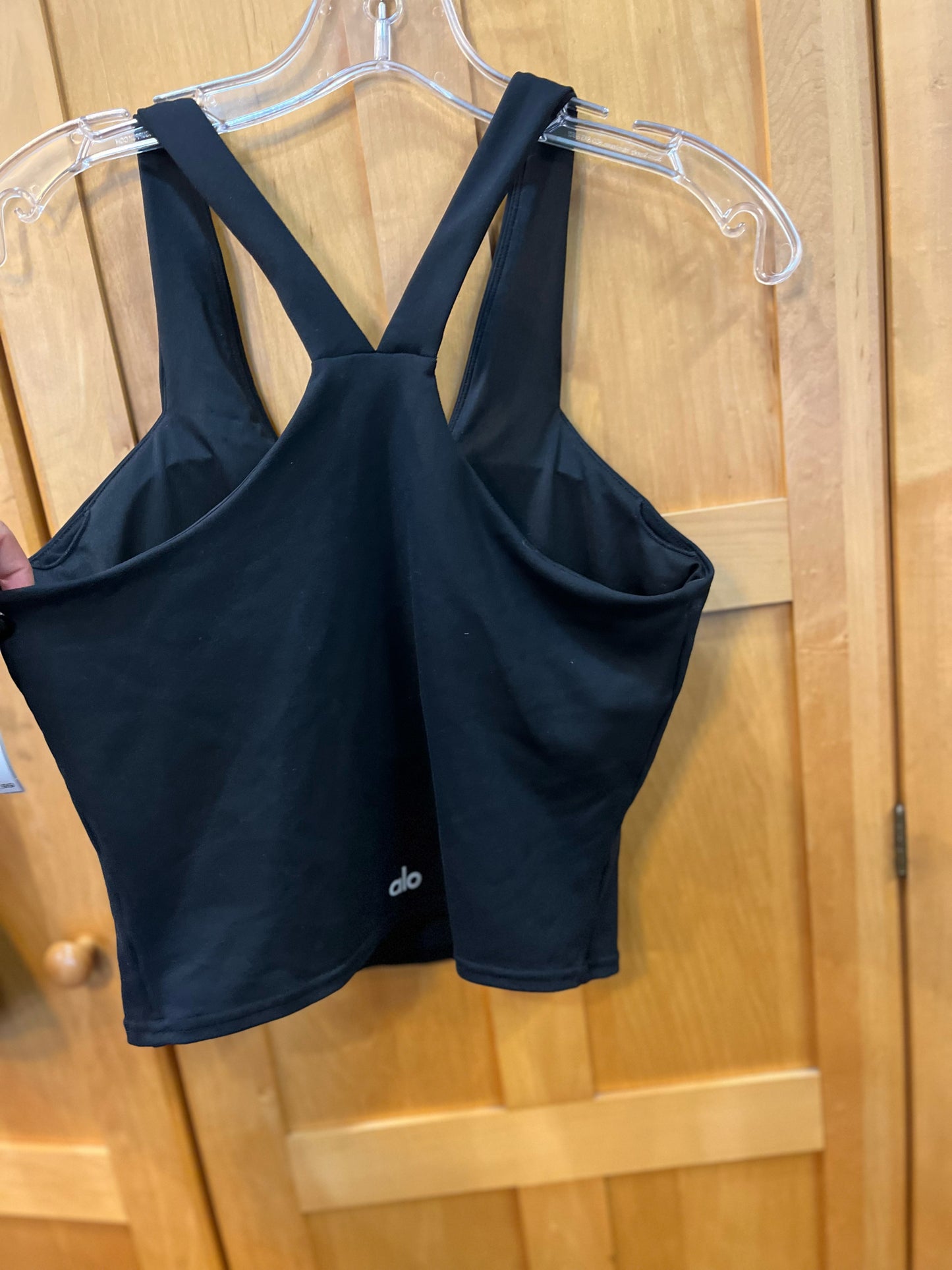 Alo Black V-Neck Tank