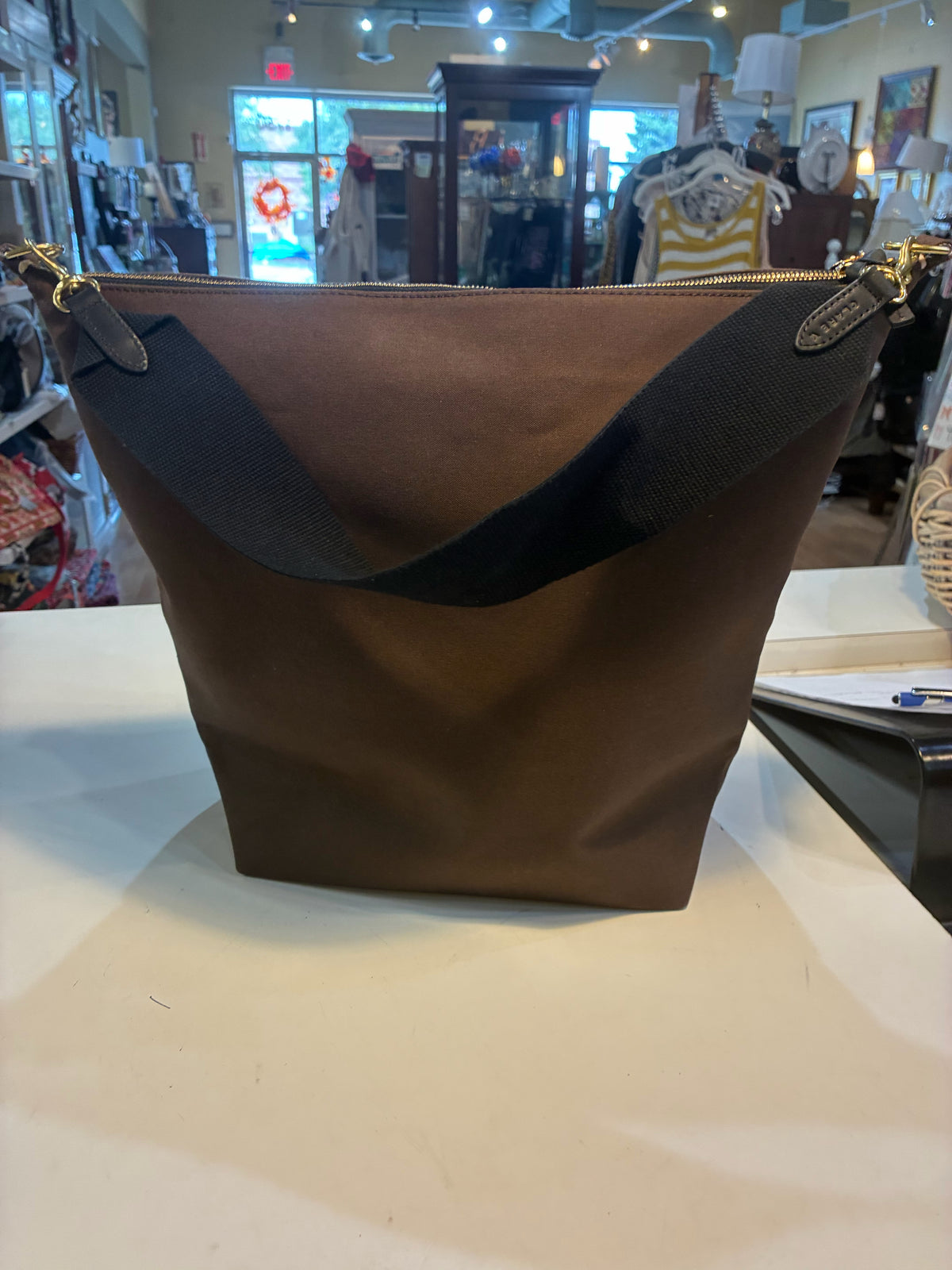 Clare V Sophie Canvas & Leather Bag