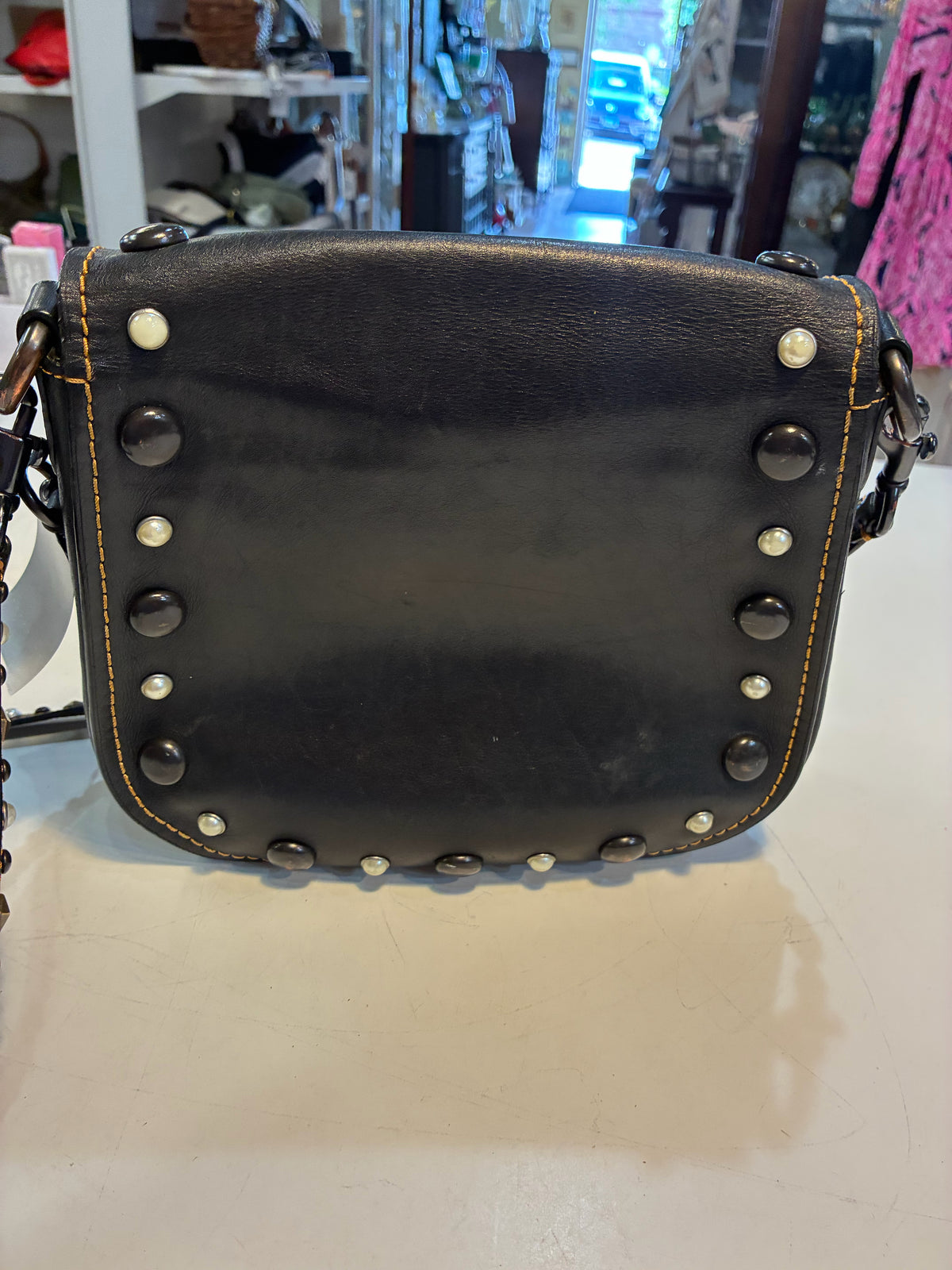 Coach Black 1941 Turnlock Western Embroidered Saddle Crossbody